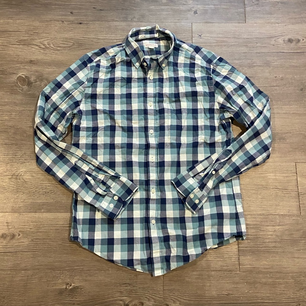 [Merona] EUC Men’s Checkered Button Up - M